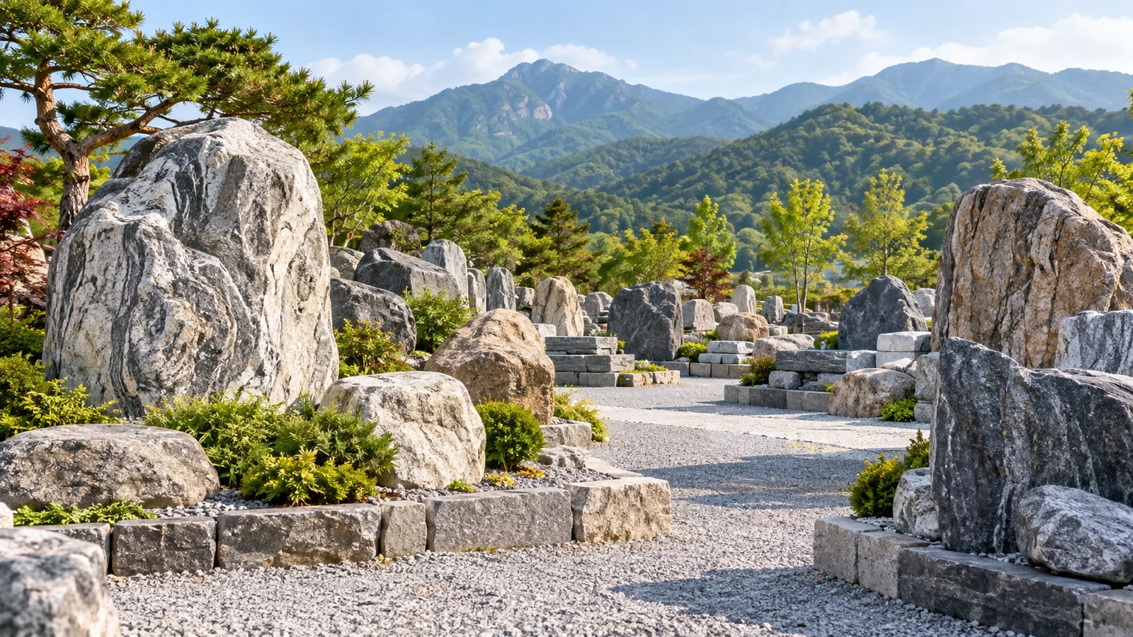 명일산업개발 조경석·석재